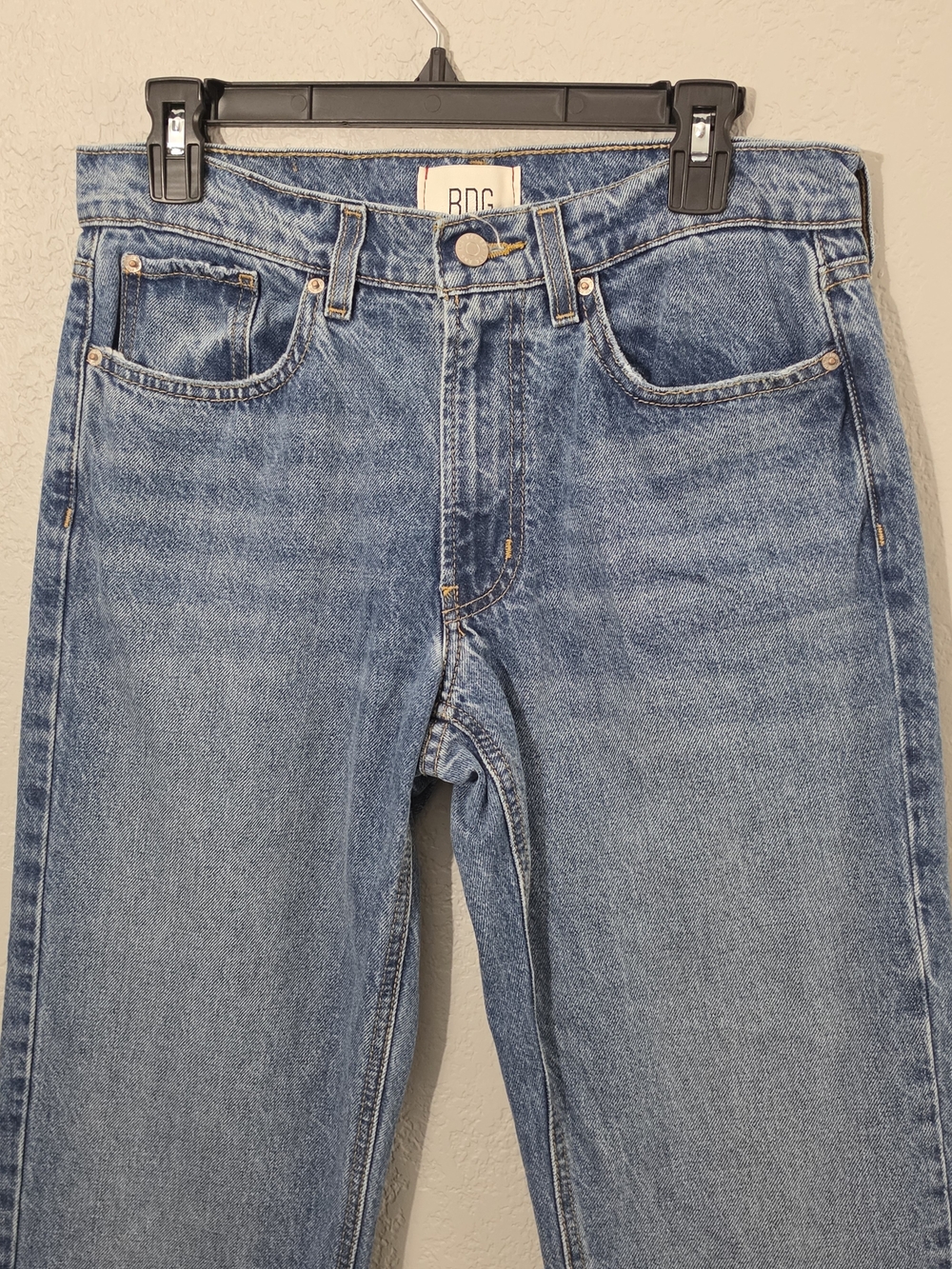 BDG Urban Outfitters Cowgirl Jean Straight Leg Mid Rise Medium Wash Womens 28 - Picture 2 of 10